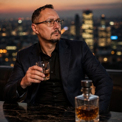 Zachód słońca na jachcie